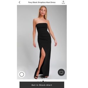 Lulus Black Foxy Gown